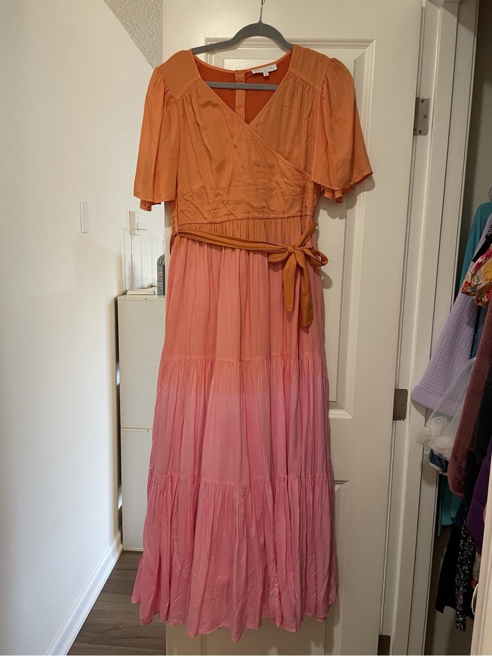 Ivy City Co Sunset Maxi Dress Medium